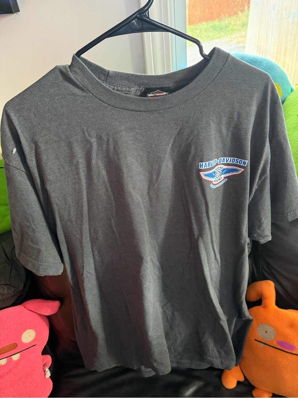 Harley-Davidson Black Short Sleeve Tee with Small Chest Logo